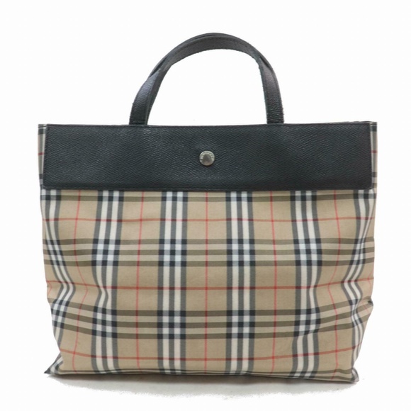 Burberry Handbags - Auth Burberry London Handbag Black Nylon #2355B81